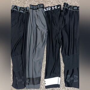 Youth large Under Armour Black and Gray Performance tights